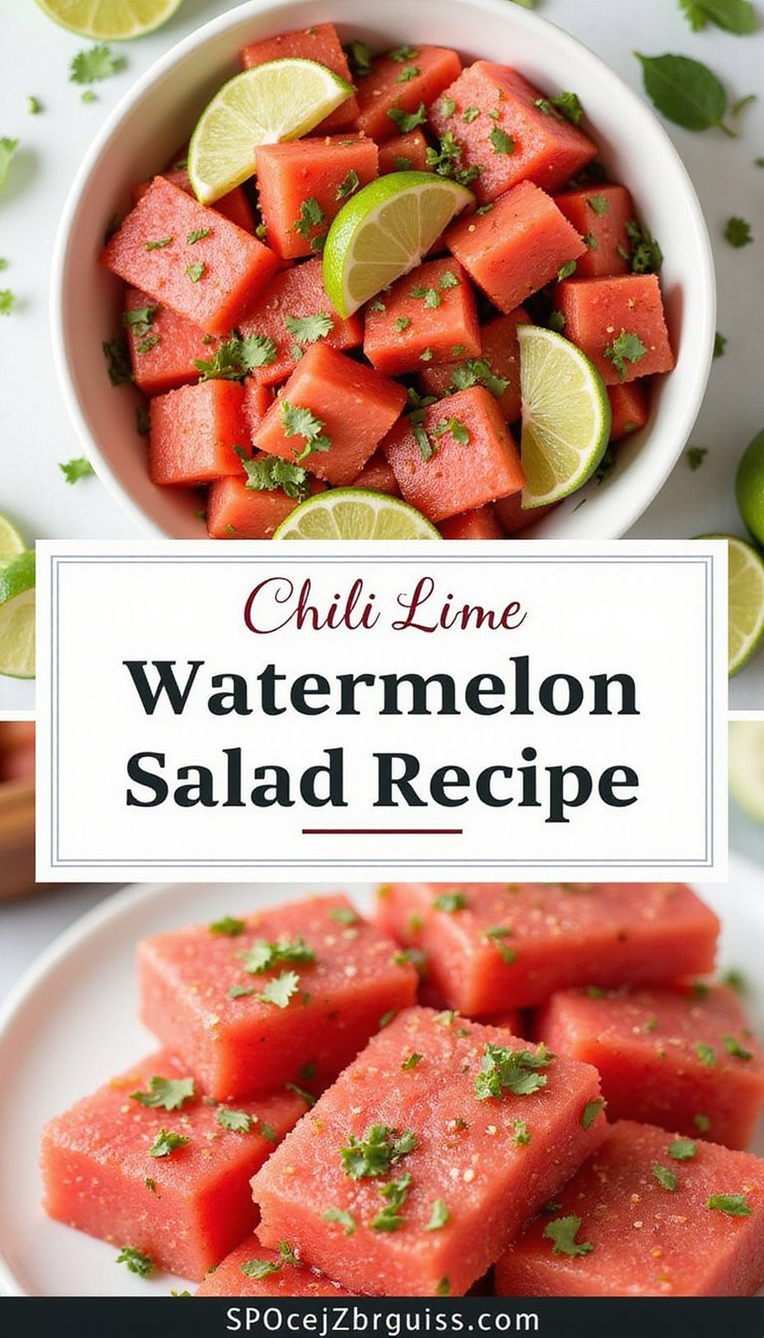 Chili Lime Watermelon Salad Recipe recipe idea in stylish layout