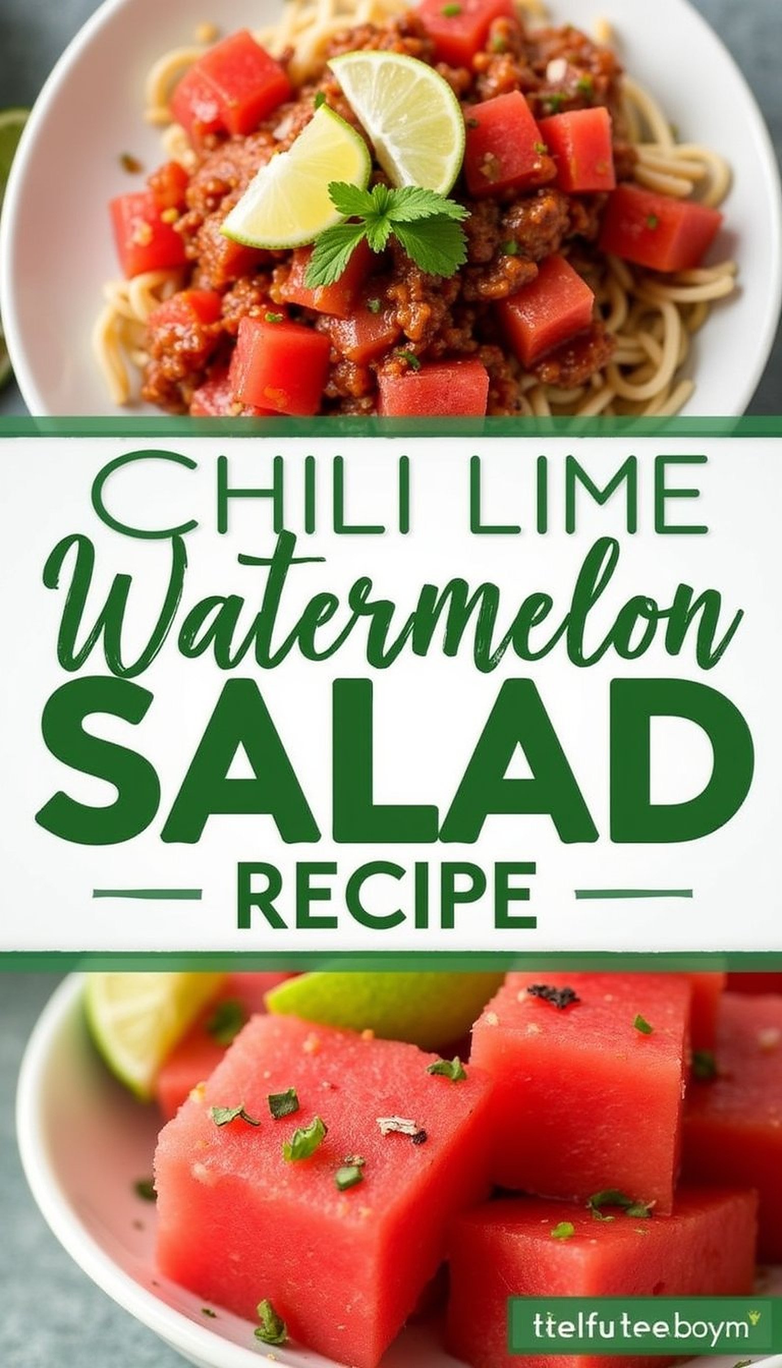 Chili Lime Watermelon Salad Recipe recipe idea in stylish layout