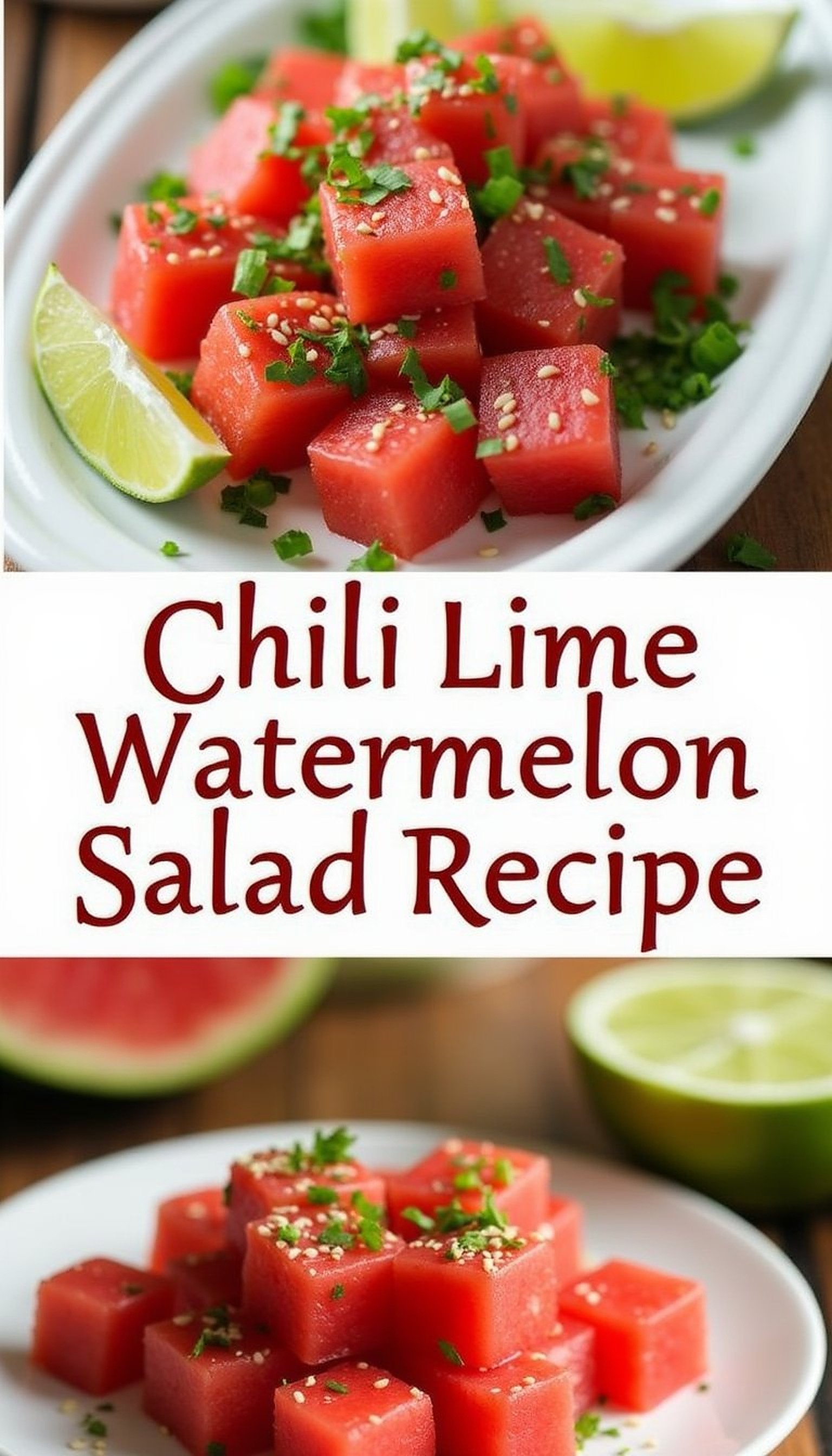 Chili Lime Watermelon Salad Recipe recipe idea in stylish layout