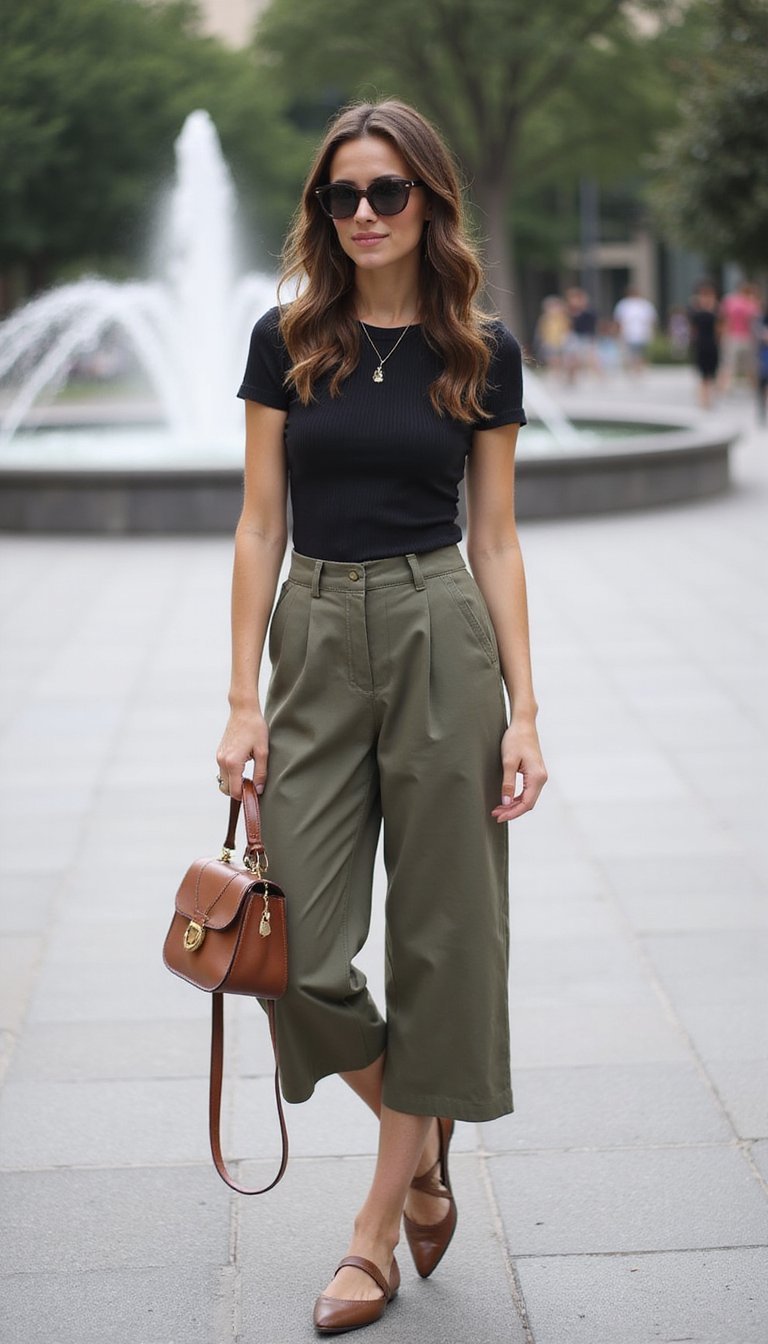 Fitted Tee and Tailored Culottes