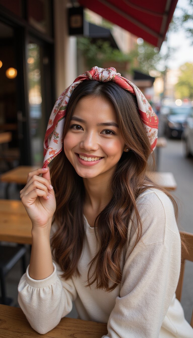 Silk Scarf Twists For Chic Heat Free Days