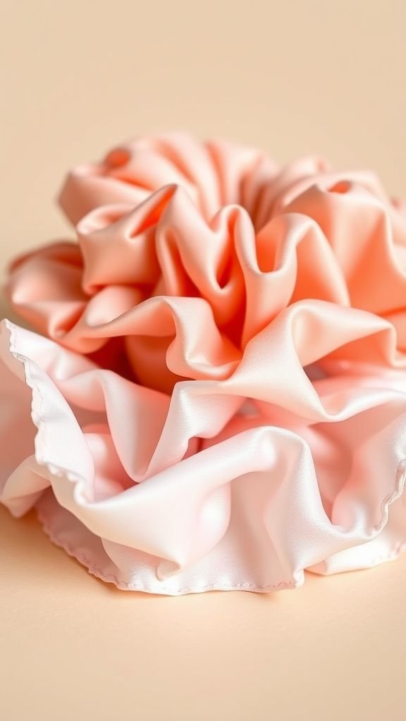 Soft scrunchies from silky leftover trims