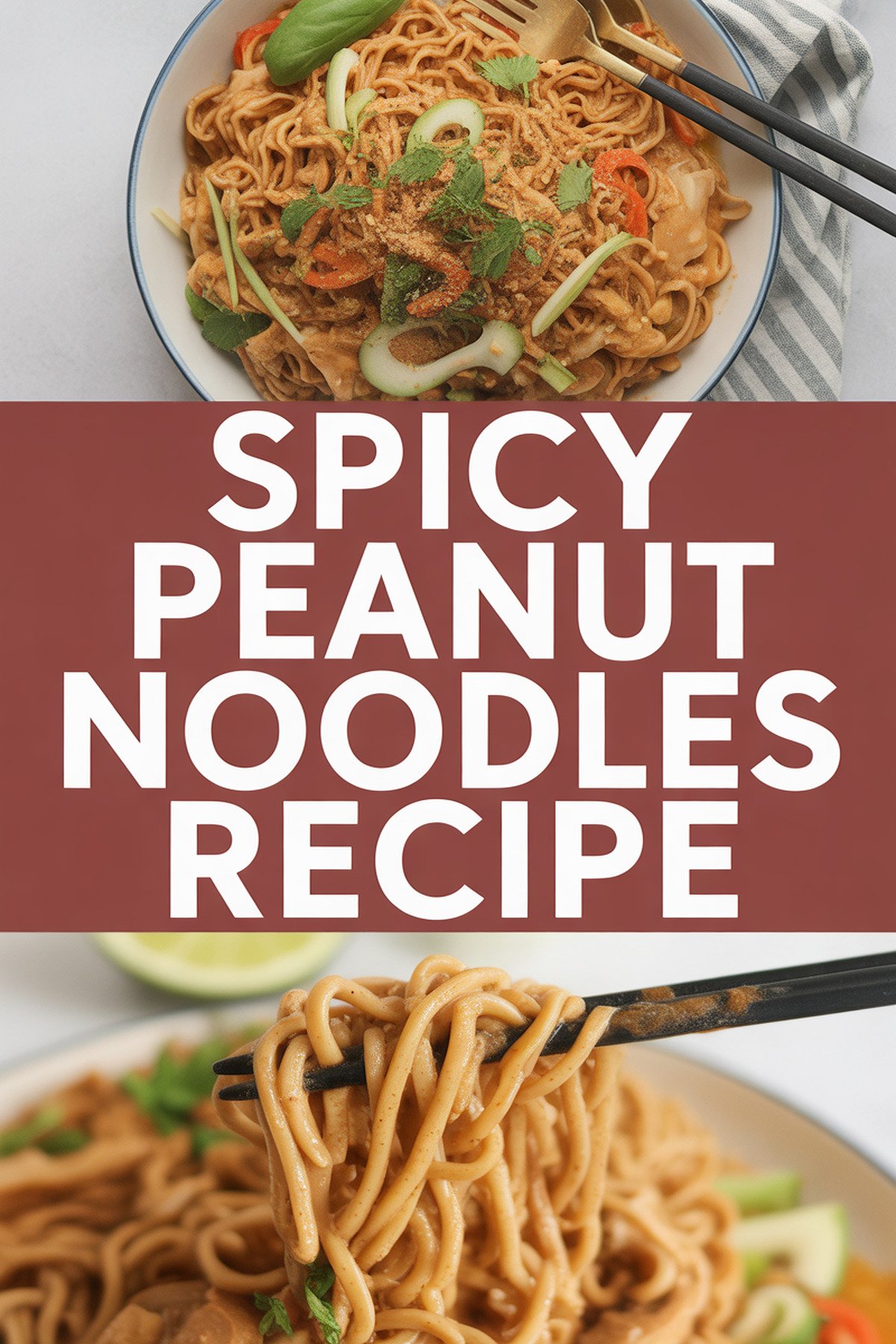 Spicy Peanut Noodles Recipe recipe idea in stylish layout